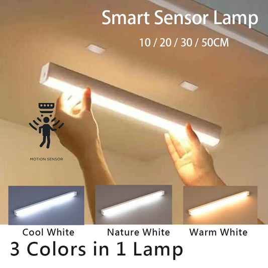 Rechargeable Motion Sensor LED Bar Light
