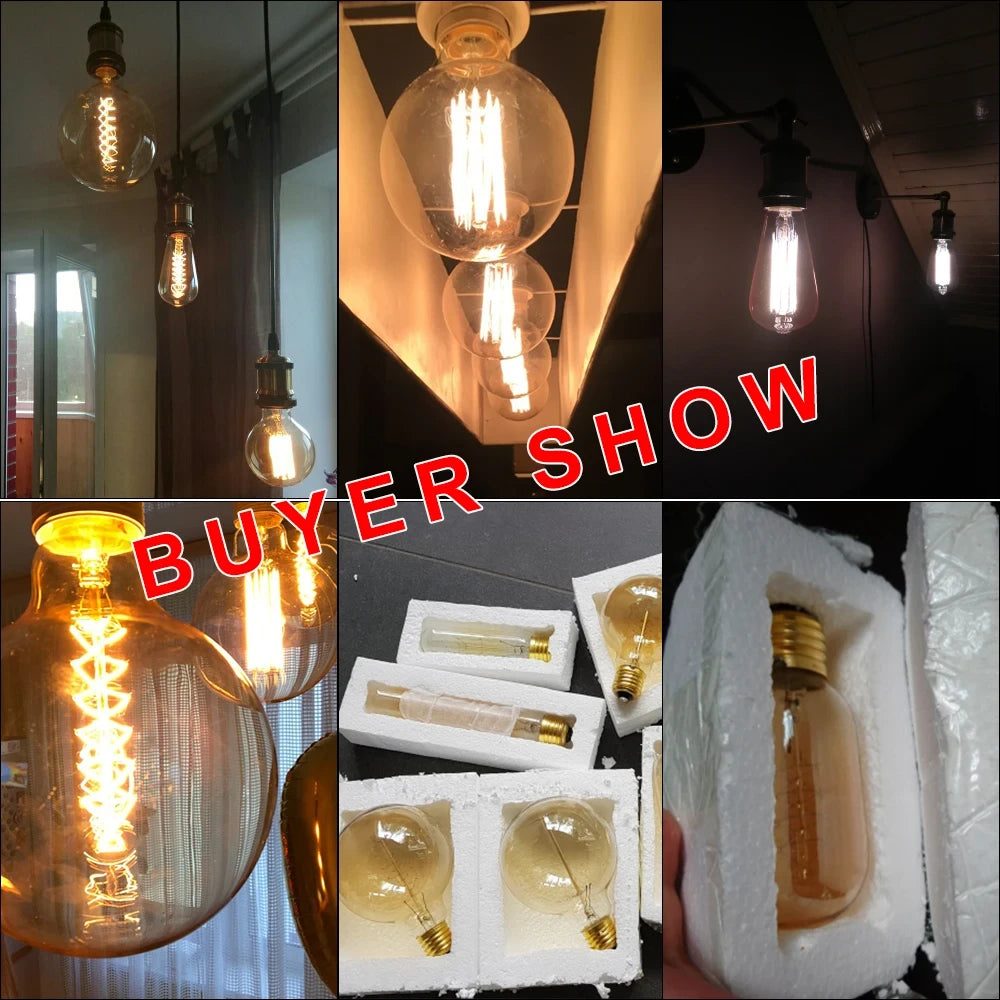 Vintage Edison Filament Light Bulb